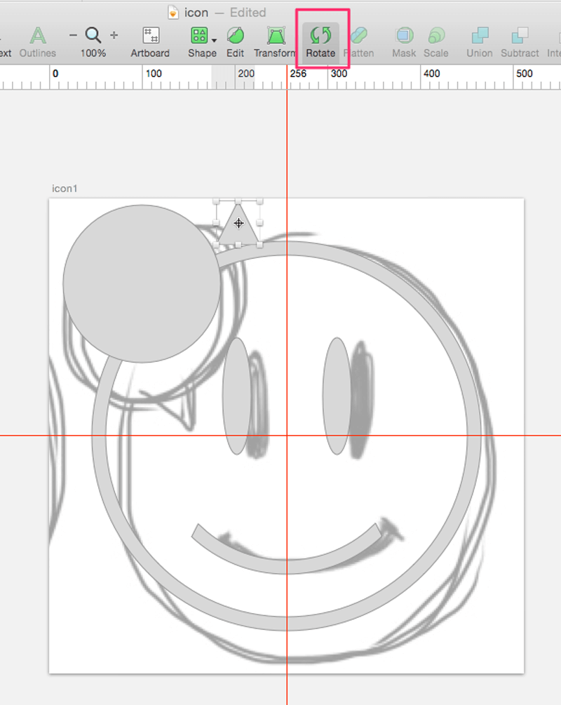 6.目や他のパーツをShape（図形ツール）で作成する